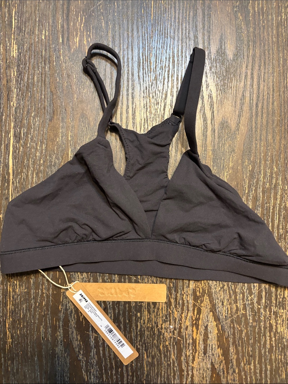 SKIMS Fits everybody NWT small Black Stretch Bralette Racerback